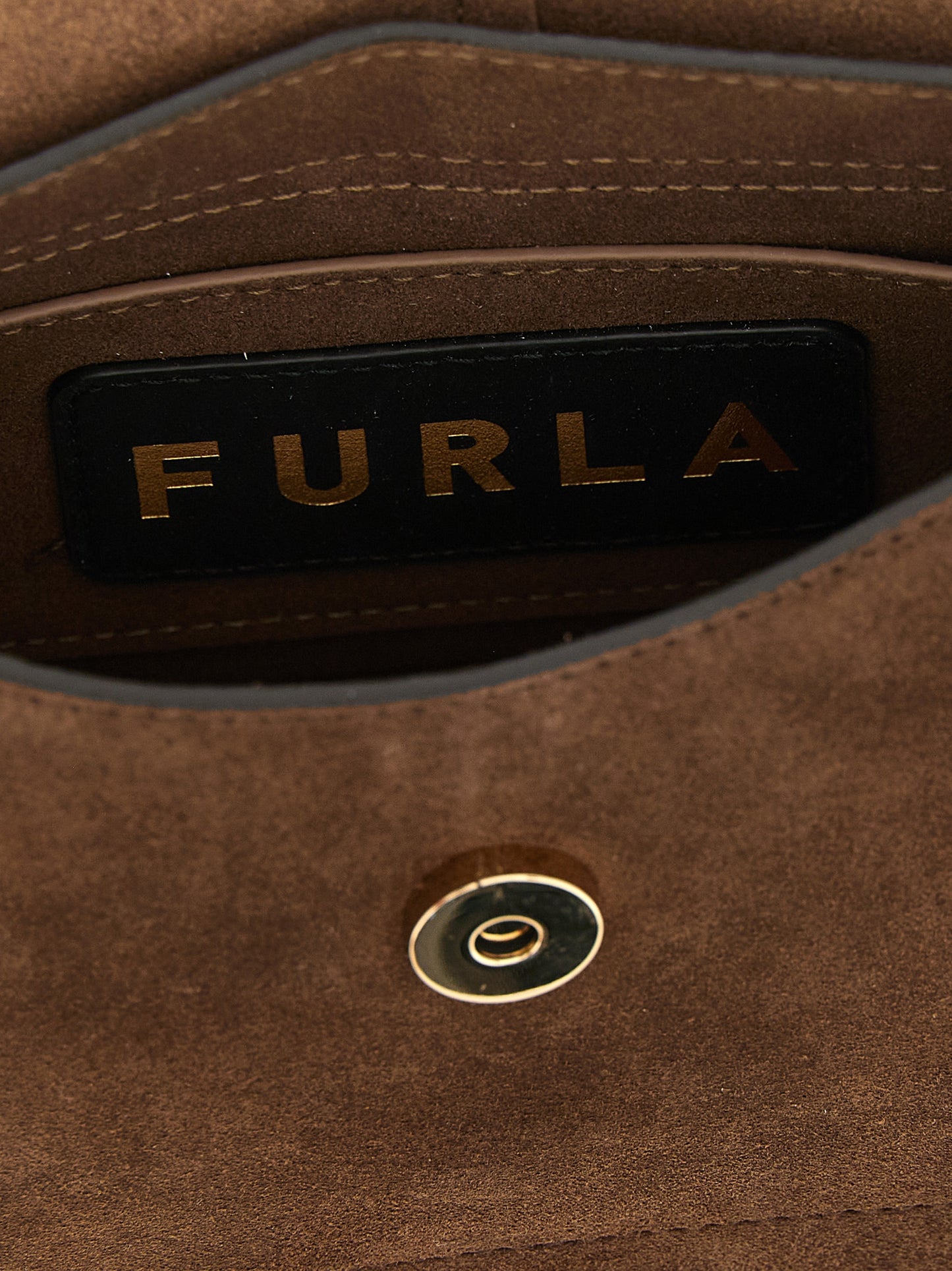 Furla Braune Kalbsleder-Handtasche
