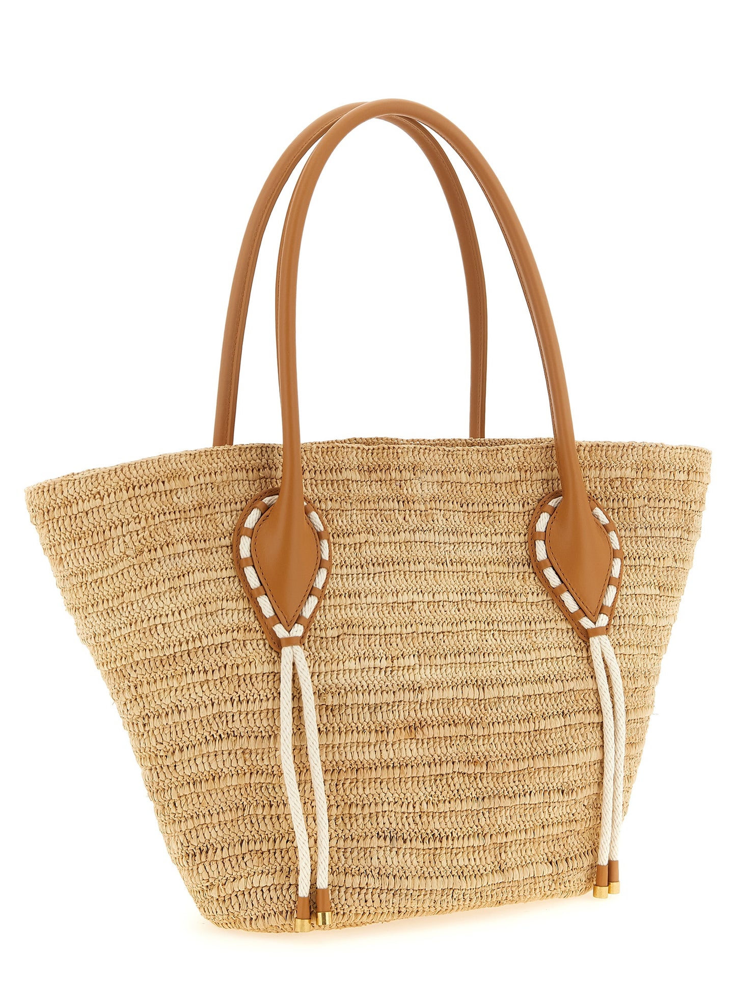 Christian Louboutin Beige Raffia Shopper