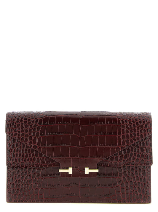Tom Ford Bordeaux Kalbsleder Clutch