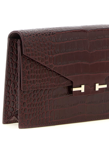 Tom Ford Bordeaux Kalbsleder Clutch