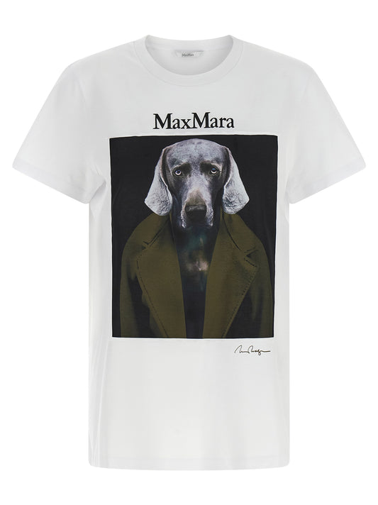 Max Mara Weißes Baumwoll-T-Shirt