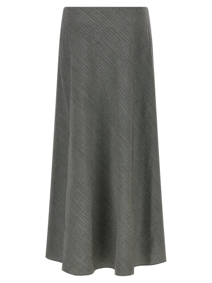 Alberta Ferretti Grauer Minirock aus Viskose