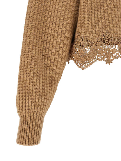 Chloé Beige Wollstrickjacke