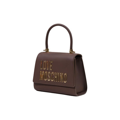 Love Moschino Braune Handtasche aus Polyethylen