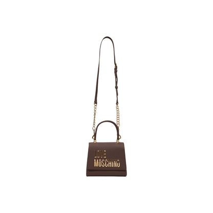 Love Moschino Braune Handtasche aus Polyethylen