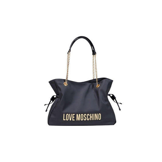 Love Moschino Schwarze Handtasche aus Polyester