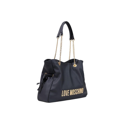 Love Moschino Schwarze Handtasche aus Polyester