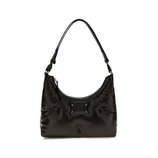 Maison Margiela Schwarze Lammleder Schultertasche Ovis Aries Aries