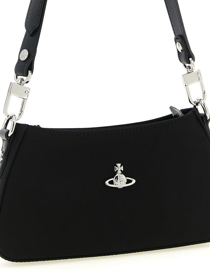 Vivienne Westwood Schwarze Schultertasche aus Polyester
