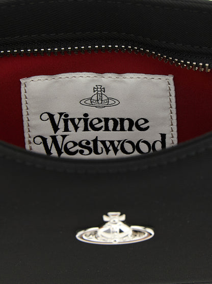 Vivienne Westwood Schwarze Schultertasche aus Polyester