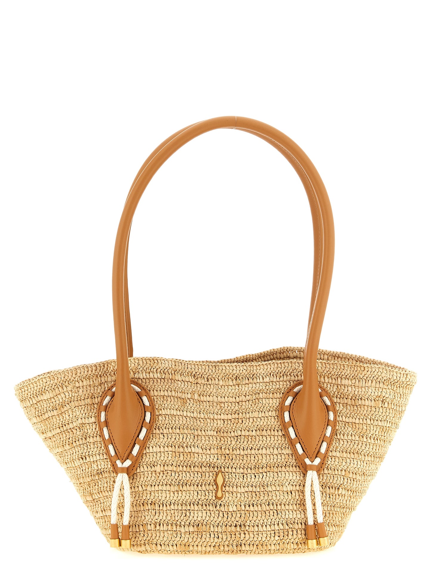 Christian Louboutin Beige Raffia Shopper