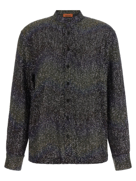 Missoni Mehrfarbige Strickjacke aus Polyamid