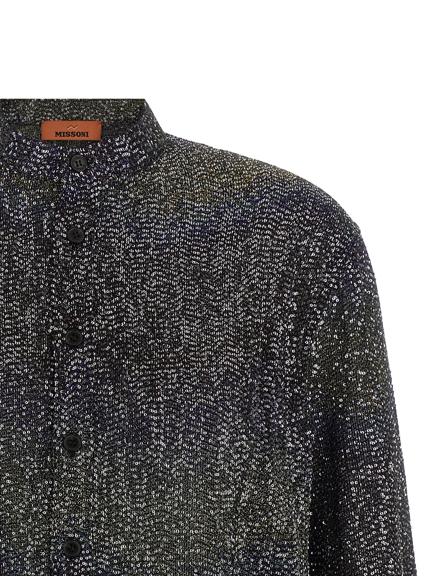 Missoni Mehrfarbige Strickjacke aus Polyamid