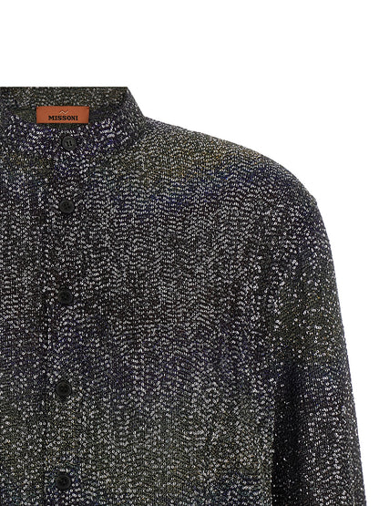 Missoni Mehrfarbige Strickjacke aus Polyamid