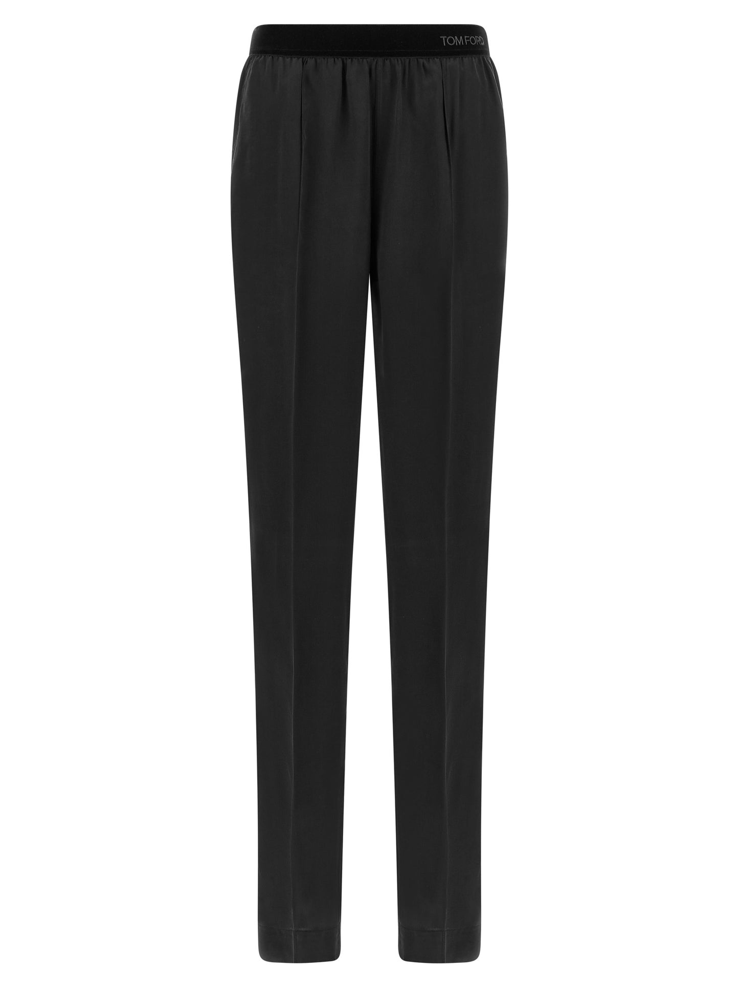 Tom Ford Schwarze Seidenhose Nachtwäsche