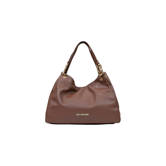 Love Moschino Braune Handtasche aus Polyethylen
