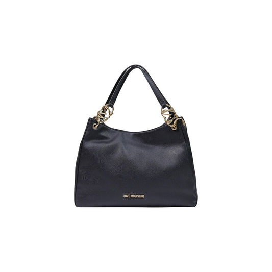 Love Moschino Schwarze Handtasche aus Polyethylen