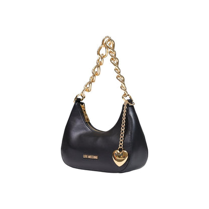 Love Moschino Schwarze Handtasche aus Polyester