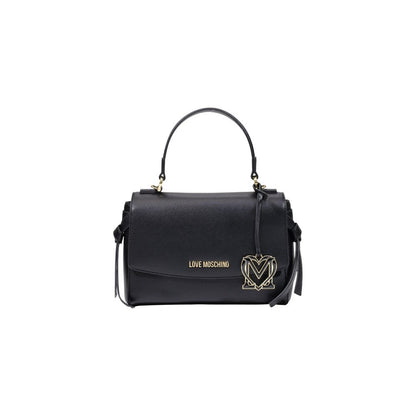 Love Moschino Schwarze Handtasche aus Polyethylen