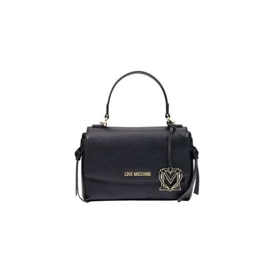 Love Moschino Schwarze Handtasche aus Polyethylen