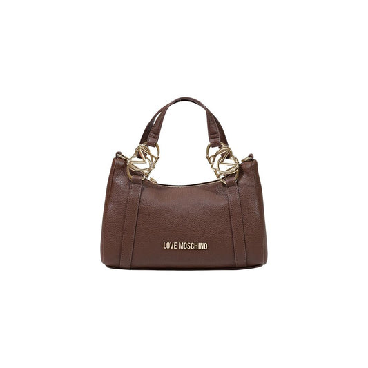 Love Moschino Braune Handtasche aus Polyethylen