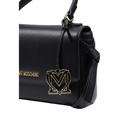 Love Moschino Schwarze Handtasche aus Polyethylen