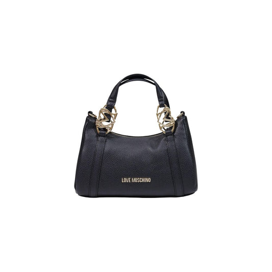 Love Moschino Schwarze Handtasche aus Polyethylen