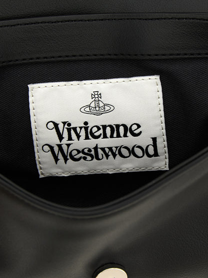 Vivienne Westwood Schwarze Crossbody-Tasche aus Polyester