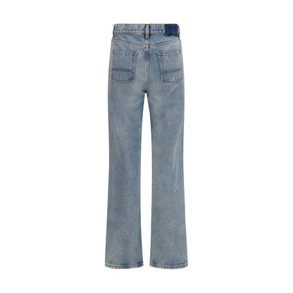 Golden Goose Blaue Jeans aus Baumwolle im geraden Schnitt