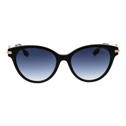 Trussardi Schwarze Sonnenbrille aus Acetat