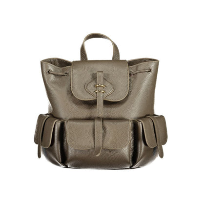 Coccinelle Brauner Lederrucksack