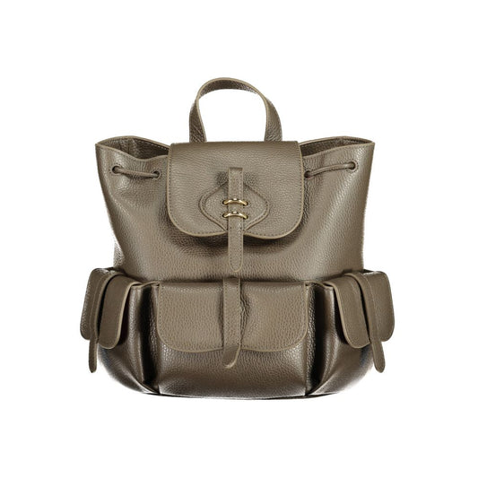 Coccinelle Brauner Lederrucksack