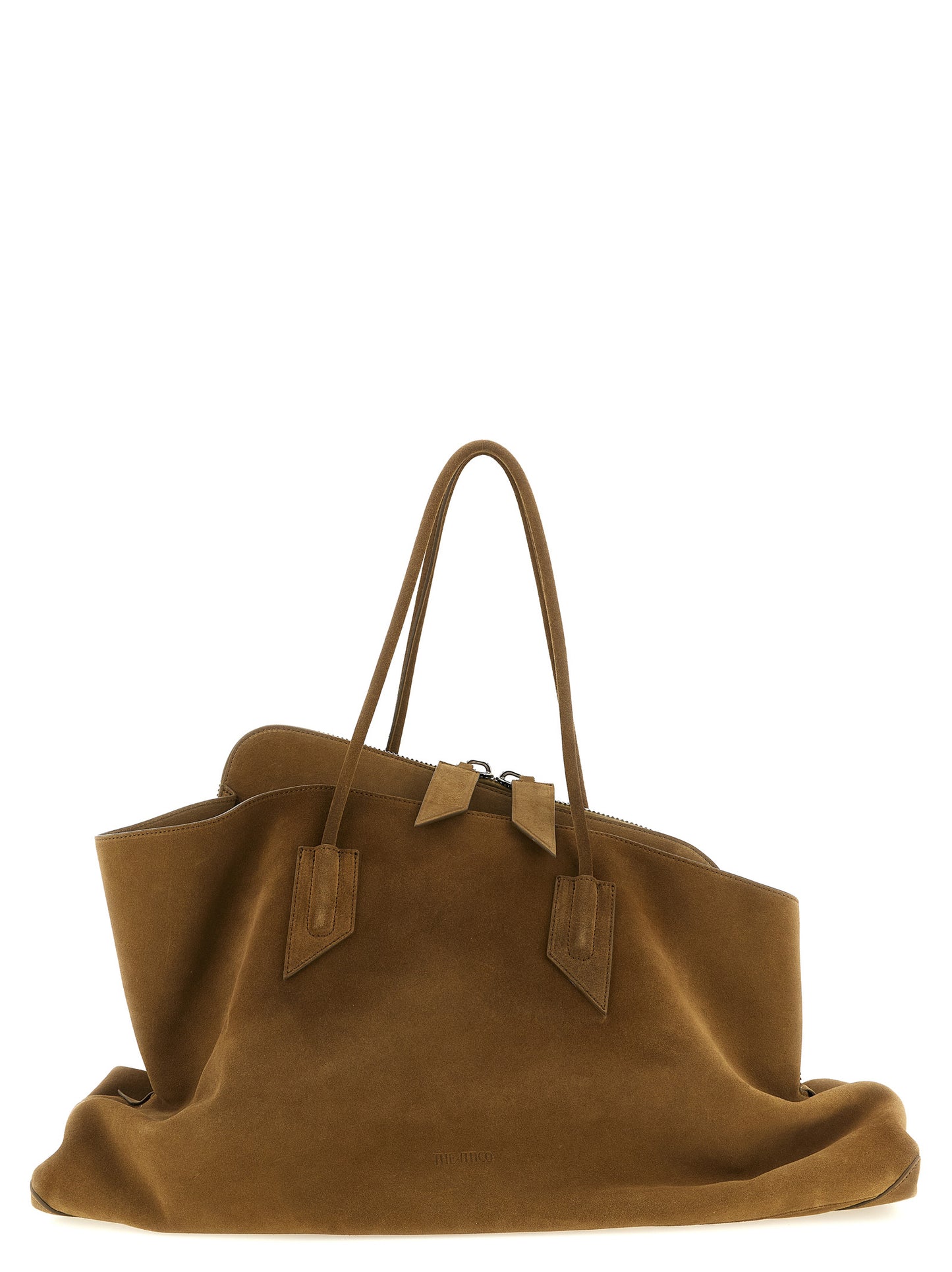 The Attico Braunes Kalbsleder Damen Crossbody Tasche