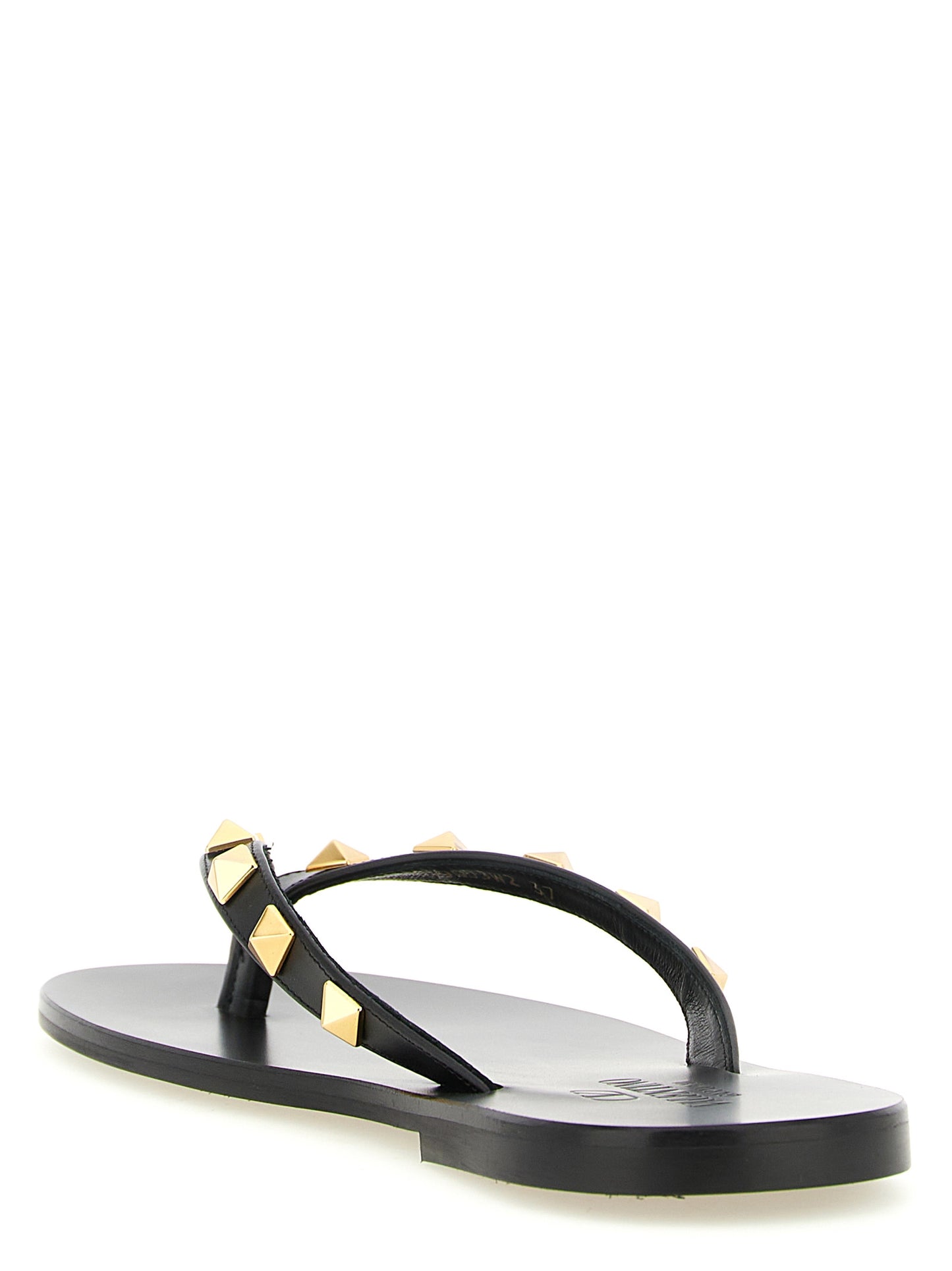 Valentino Garavani Schwarze Kalbsleder-Slipper