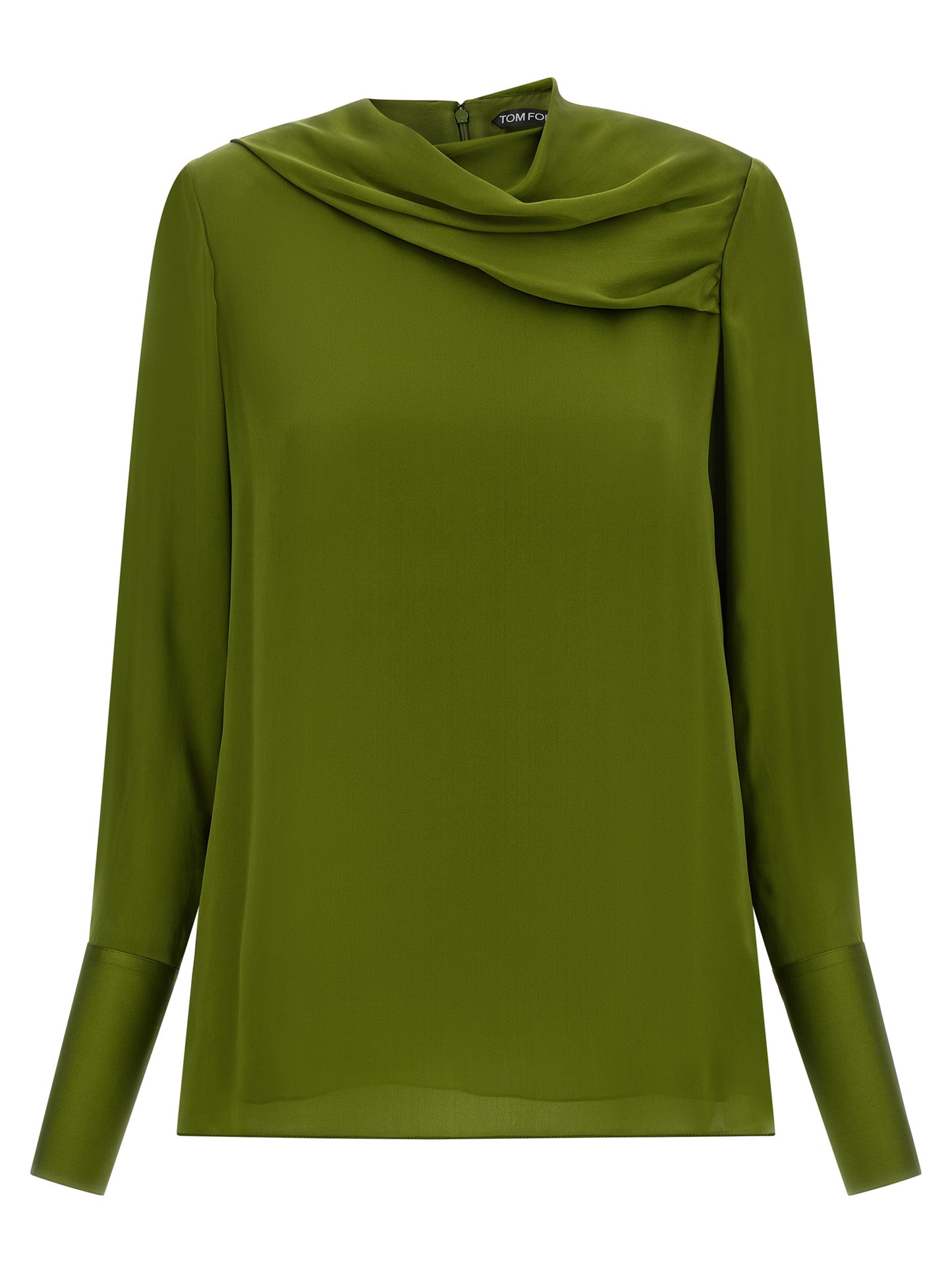 Tom Ford Zweifarbige Seidenbluse