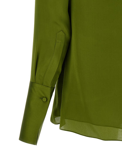 Tom Ford Zweifarbige Seidenbluse