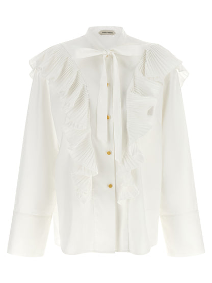 Alberta Ferretti Weiße Baumwollbluse