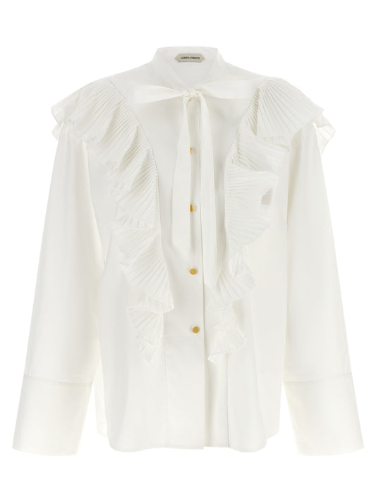 Alberta Ferretti Weiße Baumwollbluse