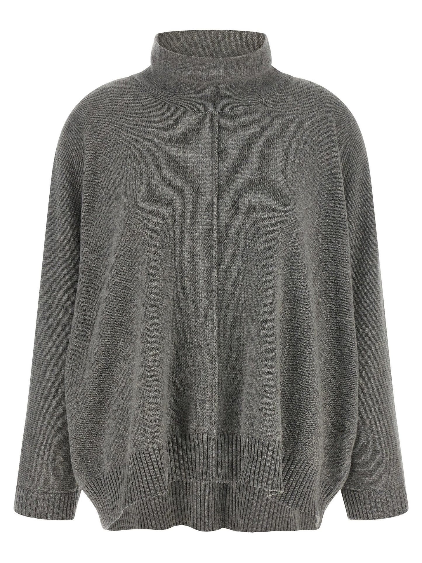 Alberta Ferretti Grauer Kaschmir-Strickjacke
