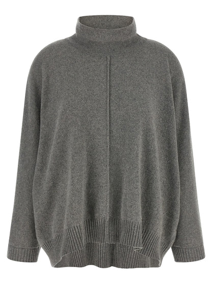 Alberta Ferretti Grauer Kaschmir-Strickjacke