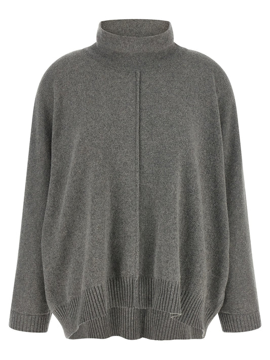 Alberta Ferretti Grauer Kaschmir-Strickjacke