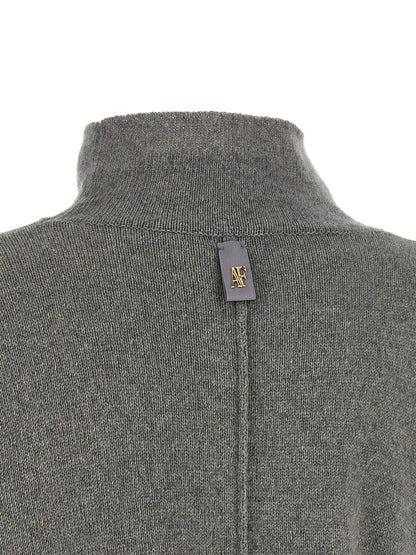 Alberta Ferretti Grauer Kaschmir-Strickjacke