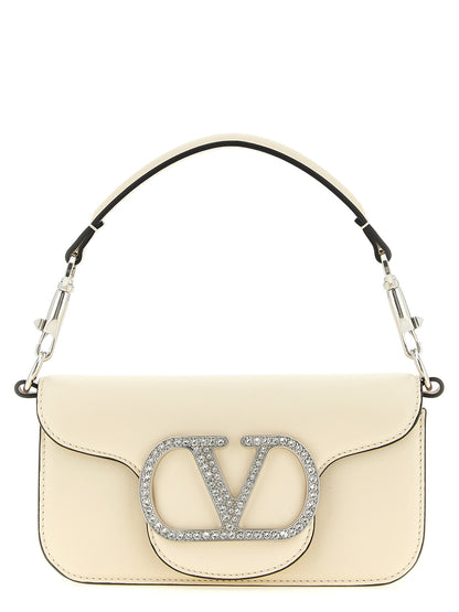 Valentino Garavani Weiße Kalbsleder-Schultertasche