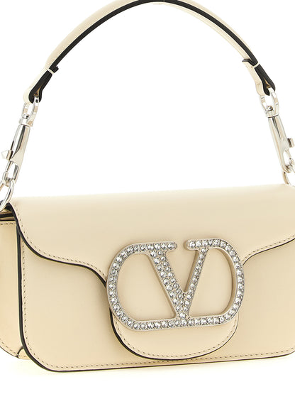 Valentino Garavani Weiße Kalbsleder-Schultertasche