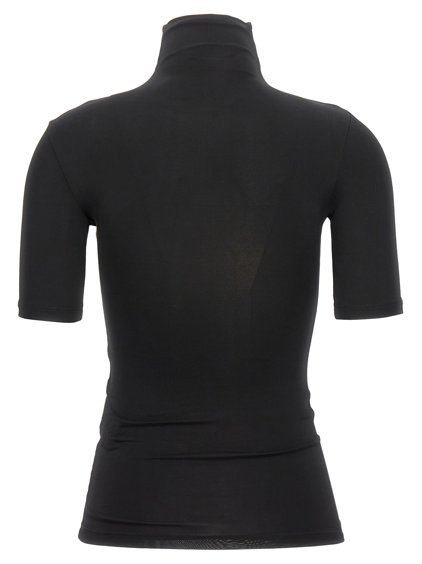 Off-White Schwarzes T-Shirt aus Acetat