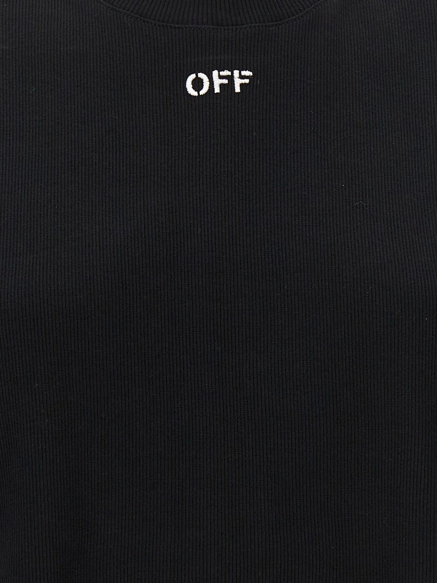 Off-White Schwarzes Baumwoll-T-Shirt