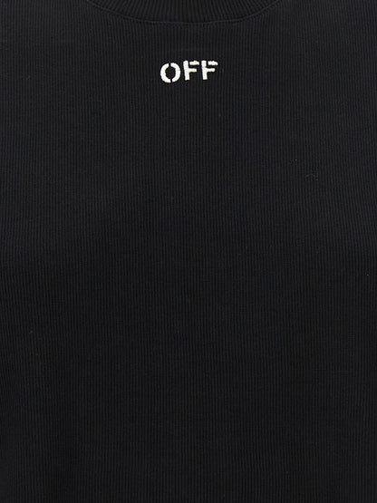 Off-White Schwarzes Baumwoll-T-Shirt