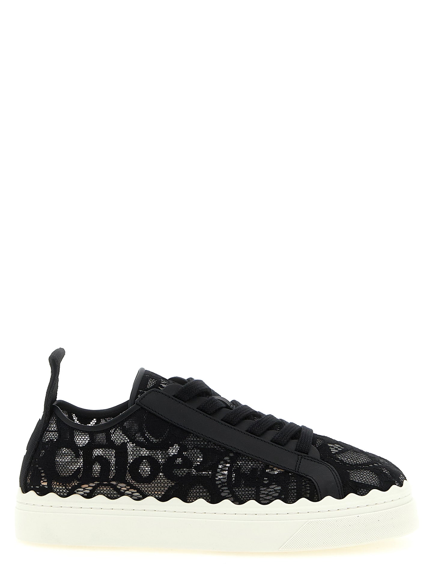 Chloé Schwarze Polyamid Low-Top-Sneaker