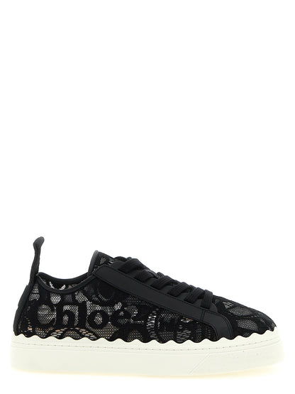 Chloé Schwarze Polyamid Low-Top-Sneaker