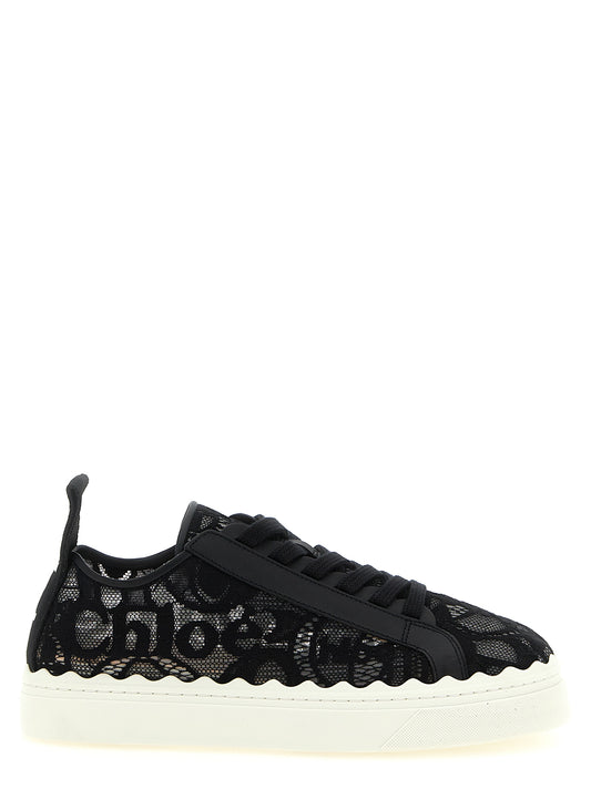 Chloé Schwarze Polyamid Low-Top-Sneaker